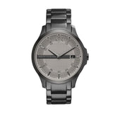 Armani Exchange Hampton Chronograph Grey Dial Grey Steel Strap Watch For Men - AX2194