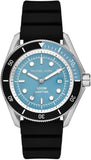 Michael Kors Maritime Three Hand Blue Dial Black Silicone Strap Watch for Men - MK9167