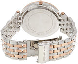 Michael Kors Darci Rose Gold Dial Two Tone Steel Strap Watch for Women - MK3726