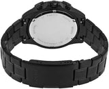 Fossil Garrett Chronograph Black Dial Black Steel Strap Watch for Men - FS5773