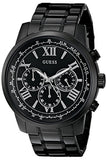 Guess Horizon Chronograph Black Dial Black Steel Strap Watch For Men - W0379G2