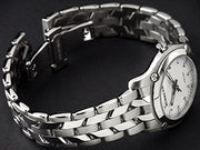 Burberry Heritage Check White Dial Silver Steel Strap Watch for Women - BU1853