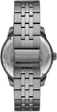 Michael Kors Chronograph Cunningham Multifunction Blue Dial Grey Steel Strap Watch For Men - MK7155