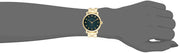 Marc Jacobs Baker Green Dial Gold Steel Strap Watch for Women - MBM3245