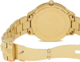 Michael Kors Runway Mercer Crystals Gold Dial Gold Steel Strap Watch For Women - MK6714