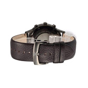 Emporio Armani Sportivo Chronograph Black Dial Brown Leather Strap Watch For Men - AR2462