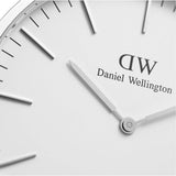 Daniel Wellington Classic Cornwall White Dial Black Nylon Strap Watch For Men - DW00100258