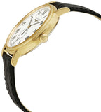 Longines Presence 25.5mm Automatic White Dial Black Leather Strap Watch untuk Wanita - L4.921.2.11.2