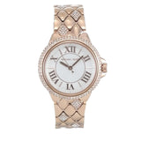 Michael Kors Camille Analog Silver Dial Rose Gold Steel Strap Watch for Women - MK4810