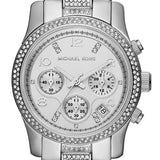 Michael Kors Runway White Dial Silver Steel Strap Watch for Women - MK5825