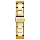 Guess Crystal Clear Analog Gold Dial Gold Steel Strap Watch for Women - GW0470L2
