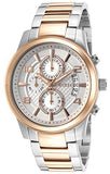 Guess Exec Chronograph White Dial Two Tone Steel Strap Watch for Men - W0075G2