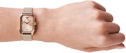 Emporio Armani Joy Quartz Rose Gold Dial Rose Gold Mesh Bracelet Watch For Women - AR11347