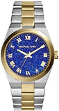 Michael Kors Channing Blue Dial Two Tone Steel Strap Watch For Women - MK5893