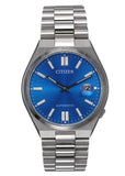 Citizen x Pantone Automatic Blue Dial Silver Steel Strap Watch For Men - NJ0158-89L