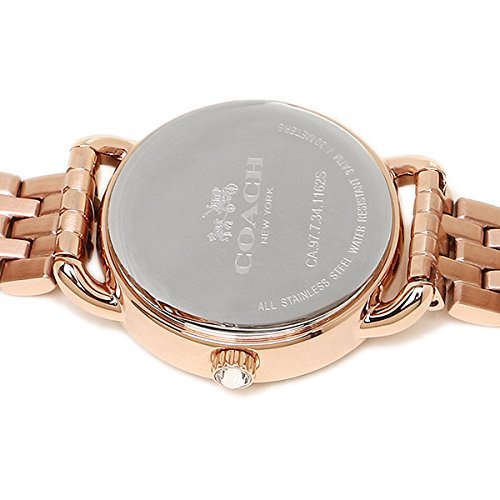 Coach Delancey White Dial Rose Gold Steel Strap Watch for Women