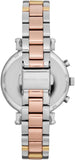 Michael Kors Sofie Chronograph White Dial Two Tone Steel Strap Watch For Women - MK6688