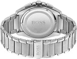 Hugo Boss Grandmaster Blue Dial Silver Steel Strap Watch for Men - 1513884