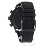 Gucci G Timeless Quartz Chronograph Black Dial Black Leather Strap Watch For Men - YA126244