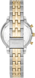 Fossil Neutra Chronograph Mother of Pearl White Dial Two Tone Steel Strap Watch for Women - ES5216