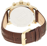 Tommy Hilfiger Harrison White Dial Brown Leather Strap Watch for Men - 1790874