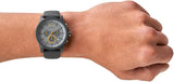 Armani Exchange Outerbanks Chronograph Grey Dial Grey Silicone Strap Watch For Men - AX7123