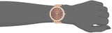 Michael Kors Darci Brown Dial Rose Gold Stainless Steel Strap Watch for Women - MK3217