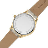 Michael Kors Jaycie Quartz Gold Dial White Leather Strap Watch for Women - MK2861