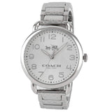 Coach Delancey White Dial Silver Steel Strap Watch for Women - 14502495