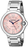 Cartier Ballon Bleu De Cartier Pink Dial Silver Steel Strap Watch for Women - W6920041