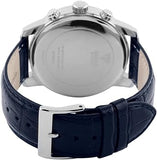 Guess Horizon Chronograph Quartz Black Dial Blue Leather Strap Watch For Men - W0380G3