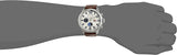 Tommy Hilfiger Jackson Multi-Function Silver Dial Brown Leather Strap Watch for Men - 1791239