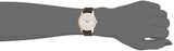 Calvin Klein City White Mother of Pearl Dial Brown Leather Strap Watch for Women - K2G23620