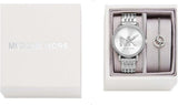 Michael Kors Melissa Quartz Silver Dial Silver Steel Strap Watch for Women - MK4370