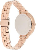 Michael Kors Charley Three-Hand Analog Rose Gold Dial Rose Gold Steel Strap Watch for Women - MK4400