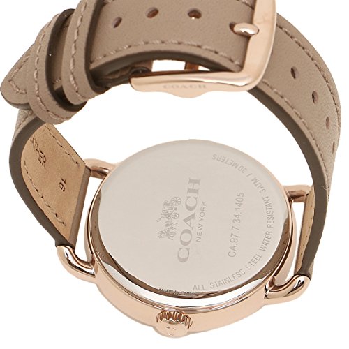 Coach Delancey Grey Dial Brown Leather Strap Watch for Women - 14502797