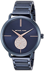 Michael Kors Portia Blue Dial Blue Stainless Steel Strap Watch for Women - MK3680