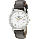 Tissot T Classic Dream White Dial Brown Leather Strap Watch for Men - T033.410.26.011.01