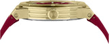 Salvatore Ferragamo F-80 Classic Red Dial Red Rubber Strap Watch for Men - SFHY02422