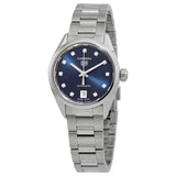 Tag Heuer Carrera Diamonds Blue Dial Silver Steel Strap Watch for Women - WBN2413.BA0621