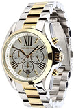 Michael Kors Bradshaw Silver Dial Two Tone Steel Strap Watch for Women - MK5627