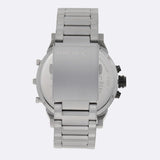 Diesel Mr. Daddy Chronograph Silver Dial Silver Steel Strap Watch For Men - DZ7421