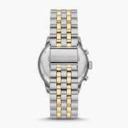 Michael Kors Cunningham Chronograph Black Dial Two Tone Steel Strap Watch For Men - MK8964