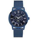 Guess Delancey Analog Blue Dial Blue Mesh Bracelet Watch for Men - W0871G3