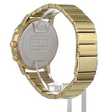 Tommy Hilfiger Blake White Dial Gold Steel Strap Watch for Women - 1781905