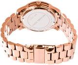 Michael Kors Runway Rose Gold Dial Rose Gold Steel Strap Watch For Women - MK5853