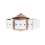 Calvin Klein Accent Silver Dial White Leather Strap Watch for Women - K2Y236K6