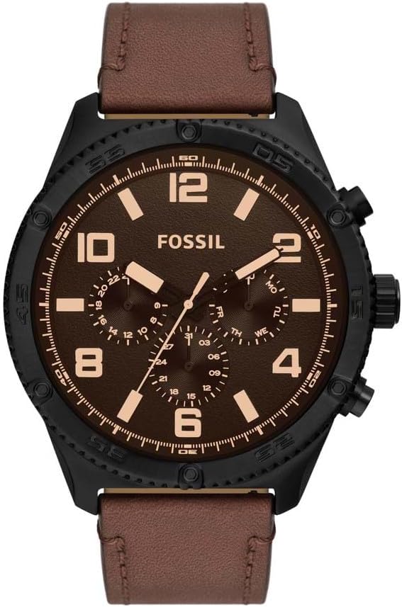 Fossil Braune Armbanduhr Herren Uhr FENMORE BQ2865 Braun [Fossil