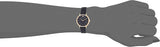 Emporio Armani Kappa Quartz Black Dial Black Leather Strap Watch For Women - AR11064