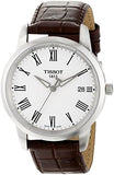 Tissot T Classic Dream White Dial Brown Leather Strap Watch for Men - T033.410.16.013.01